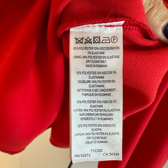 Red French Connection A-line dress - Picture 2 of 4